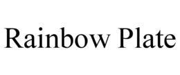 rainbow plate