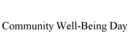 community well-being day