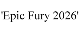 'epic fury 2026'