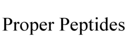 proper peptides
