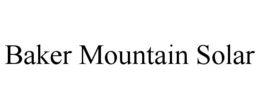 baker mountain solar