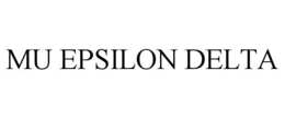mu epsilon delta