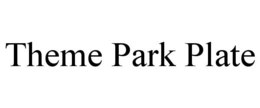 theme park plate