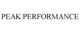 peak performance
