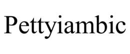 pettyiambic
