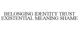 belonging identity trust existential meaning shame