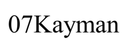 07kayman