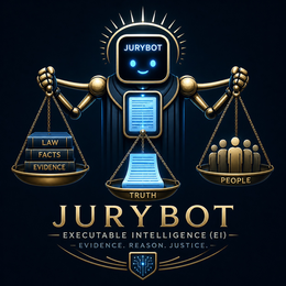 jurybot law facts evidence truth people jurybot executable intelligence (ei) - evidence. reason. justice. -