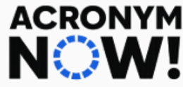 acronym now!
