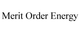 merit order energy