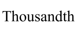 thousandth