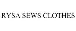 rysa sews clothes