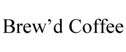 brew’d coffee