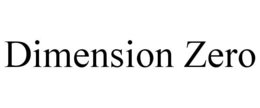dimension zero