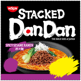 nissin stacked dandan the bold side of japan spicy sesame ramen