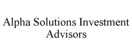 alpha solutions investment advisors