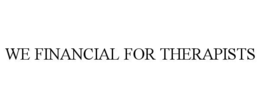 we financial for therapists