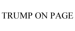trump on page