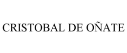 cristobal de oÑate