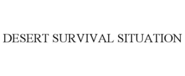 desert survival situation