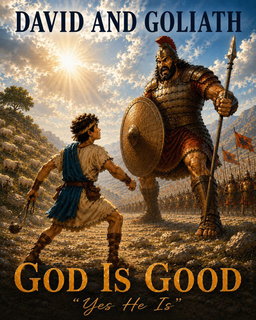 david and goliath god is good "yes he is"
