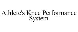 athlete's knee performance system