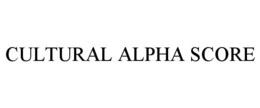 cultural alpha score