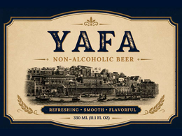 yafa non-alcoholic beer refreshing · smooth · flavorful 330 ml (11.1 fl oz)