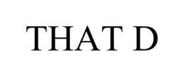 that d