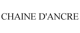 chaine d'ancre