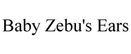 baby zebu's ears