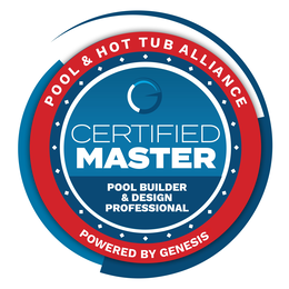 pool & hot tub alliance certified master pool builder & design professional powered by genesis