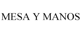 mesa y manos