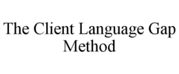 the client language gap method