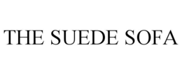 the suede sofa
