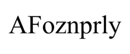 afoznprly