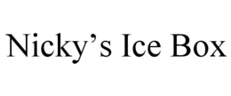 nicky’s ice box