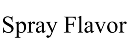 spray flavor