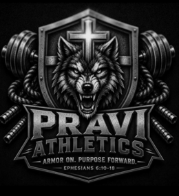 pravi athletics armor on. purpose forward. ephesians 6:10-18