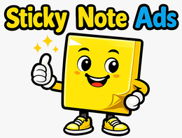 sticky note ads