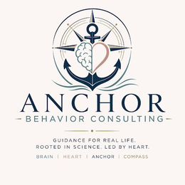 anchor - behavior consulting - guidance for real life. rooted in science. led by heart. brain | heart | anchor | compass