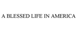 a blessed life in america