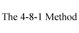 the 4-8-1 method
