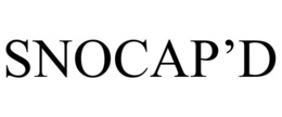 snocap’d