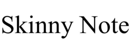 skinny note