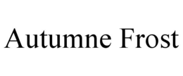 autumne frost
