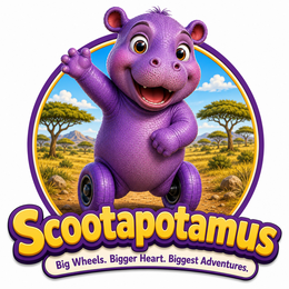 scootapotamus big wheels. bigger heart. biggest adventures.