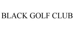 black golf club