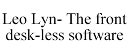 leo lyn- the front desk-less software