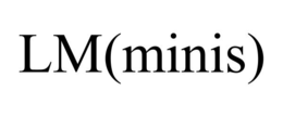 lm(minis)